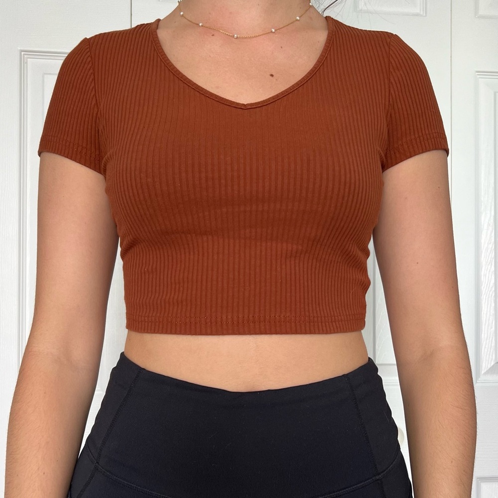 Women's Ribbed Cropped Top - XS